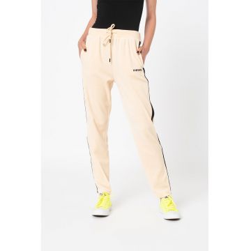 Pantaloni sport de casa cu snur de ajustare Panshin - Maro nisip