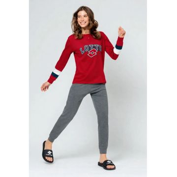 Pijama dama  LP6106 - set 2 piese din bumbac M INTL Rosu - Gri