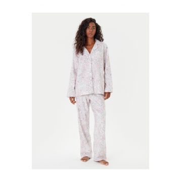 Pijama dama  roz - din material moale