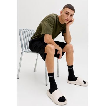 Pijama de bumbac cu pantaloni scurti