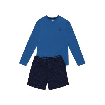 Pijamale barbati Jog -  Bumbac - Albastru