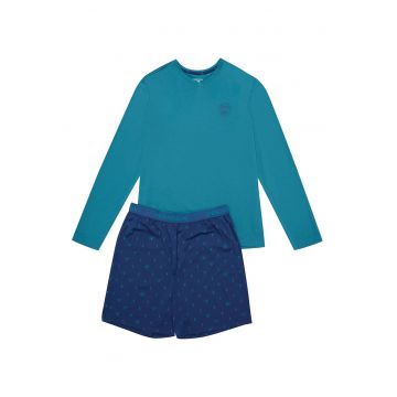 Pijamale barbati Jog -  Bumbac - Verde