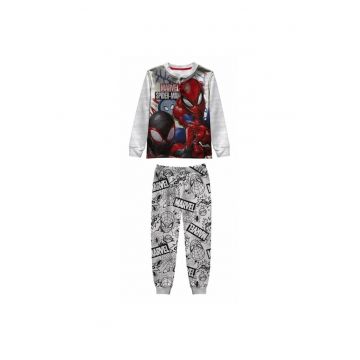 Pijamale copii  Spiderman MV40M7635 - set 2 piese din bumbac 104-110 CM 4-5 ani Gri
