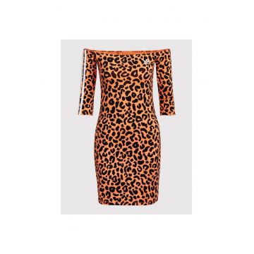 Rochie sport dama  casual - portocaliu/negru -