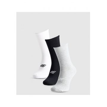 Set 3 x Perechi sosete dama  alb-gri-negru - 35-38 - bumbac