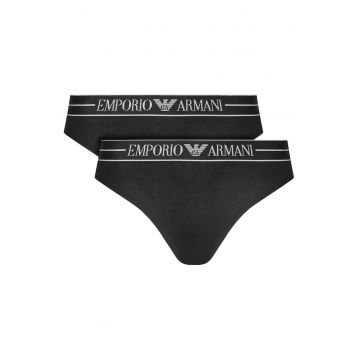 Set chiloti brazilieni dama  negru - lenjerie intima