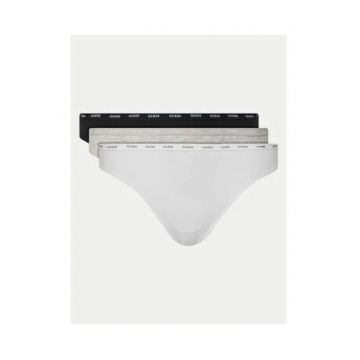 Set de 3 perechi de chiloti cu model uni