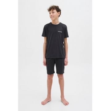 Set de casa din bumbac - 2 piese - Negru