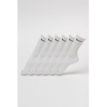Set de sosete lungi din amestec de bumbac pentru antrenament - 6 perechi - Alb/Negru