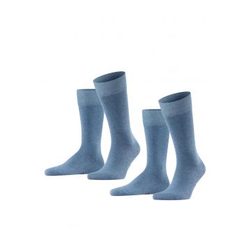 Set de sosete lungi Happy - 2 perechi - Albastru deschis