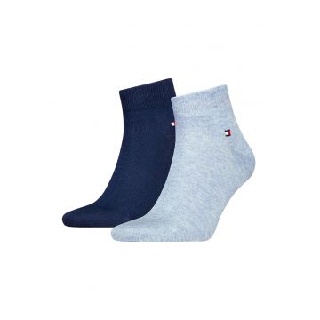 Set de sosete scurte - 2 perechi (()**)) - Albastru deschis/Bleumarin