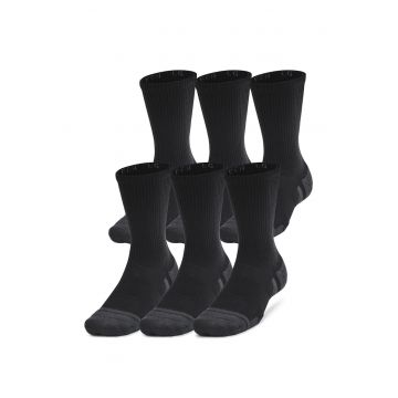 Set de sosete unisex pentru fitness Performance - 6 perechi - Negru/Gri inchis