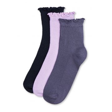 Sosete dama Cremee - Negru/Gri/Roz