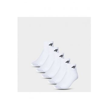 Sosete sport copii  set 5 perechi - alb - 38-40