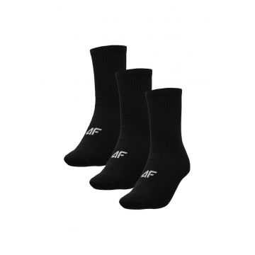 Sosete sport dama -  3 perechi - lungi - negre - 35-38