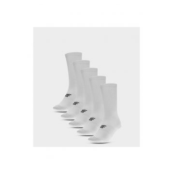 Sosete sport dama  set 5 perechi - alb - 39-42