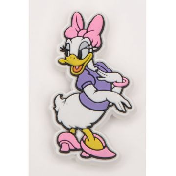 Talisman cu Daisy Duck Jibbitz - Alb/Roz deschis/Lila