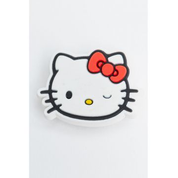 Talisman cu imprimeu Jibbitz - Alb/Rosu vermillion