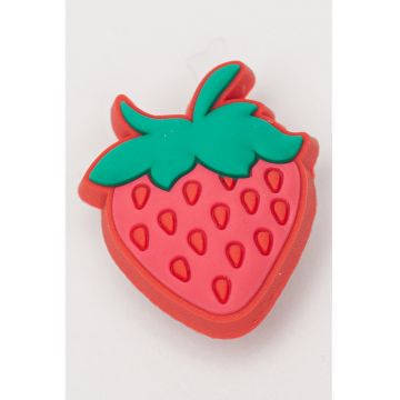 Talisman in forma de capsune - pentru saboti - Roz aprins/Verde deschis