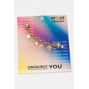 Talismane din lant pentru saboti cu pandantive - Auriu