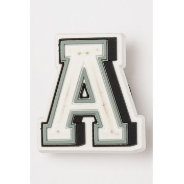 Talismane in forma de litera pentru saboti Jibbitz - Alb/Negru