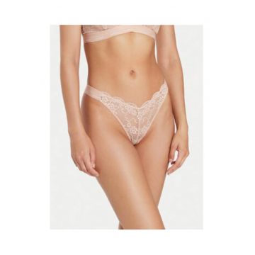 Tanga din dantela cu banda cu logo