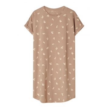 Camasa de noapte - Grafic - dama - Bej - Eluna - Grafic
