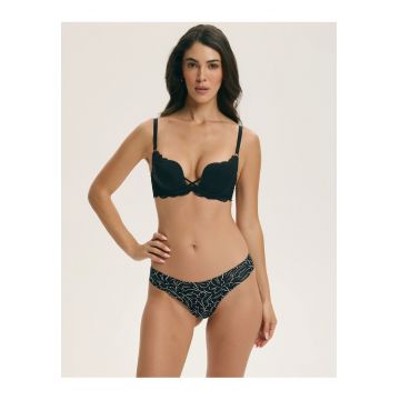 Chiloti dama -  set de 2 perechi - fara cusaturi - Negru - Negru