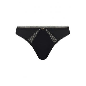 Chiloti tanga dama  negru - lenjerie intima -