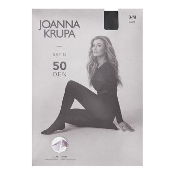 Dresuri dama - Negru - Satin Joanna Krupa x  50 DEN - Negru