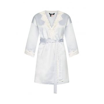 Halat de baie dama  albastru deschis