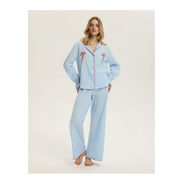 Pijama dama - Albastru deschis - Clasica - Vulnerability - Uni