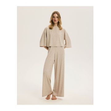 Pijama dama - Bej - Clasica - Homely - Dungi