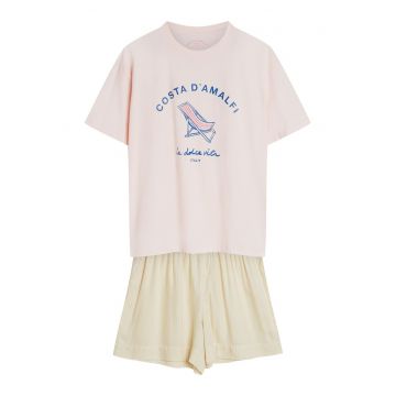 Pijama dama - roz deschis - Edris - Grafic