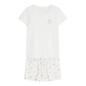 Pijama dama - Uni - Alb Crem - Daisy - Uni