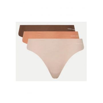 Set 3 perechi de lenjerie intima -  brazilian - bumbac/elastan - multicolor