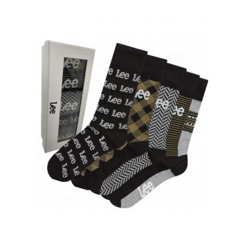 Set 5 perechi sosete  Zylar - gri-negru-bej - dimensiune