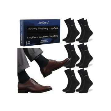 Set 6 Perechi Sosete Barbati Elegante -  Lungi - Bumbac - Multicolor