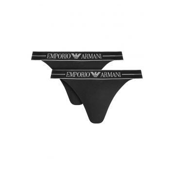 Set chiloti tanga dama  negru - lenjerie intima