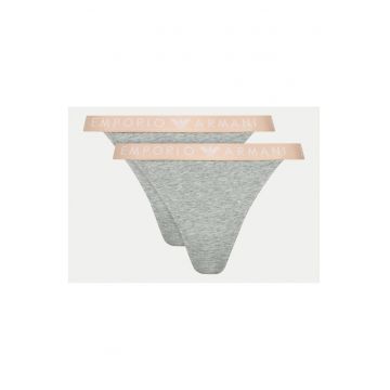 Set chiloti tanga  gri - lenjerie intima dama -