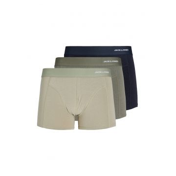 Set de boxeri cu banda in talie - 3 perechi - Kaki/Bleumarin