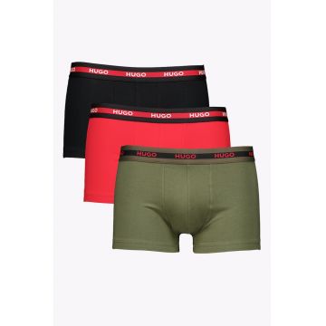 Set de boxeri cu banda logo in talie - 3 perechi