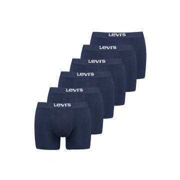 Set de boxeri cu banda logo in talie - 6 perechi - Bleumarin