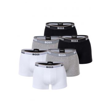 Set de boxeri cu logo - 6 perechi - Alb/Negru/Gri