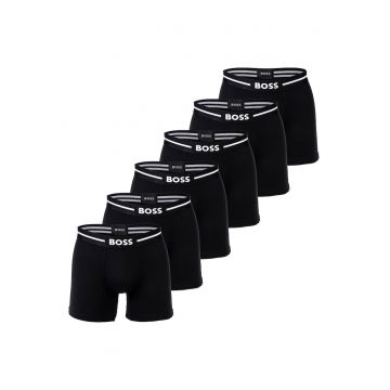 Set de boxeri din amestec de bumbac - 6 perechi - Negru