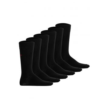Set de sosete lungi unisex - 6 perechi - Negru
