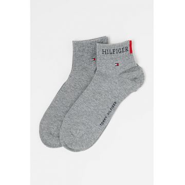 Set de sosete scurte cu imprimeu logo - 2 perechi