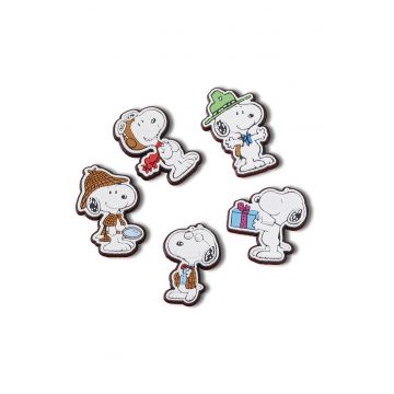 Set de talismane Peanut Jibbitz™ - 5 piese - Multicolor