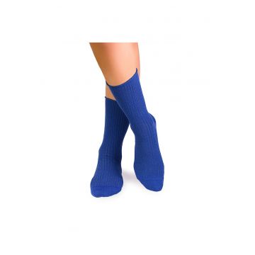 Sosete bumbac lungi fara elastic Blue