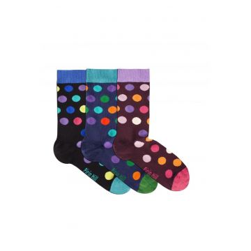 Sosete Confortabile Bambus Dots Cutie 3 buc.